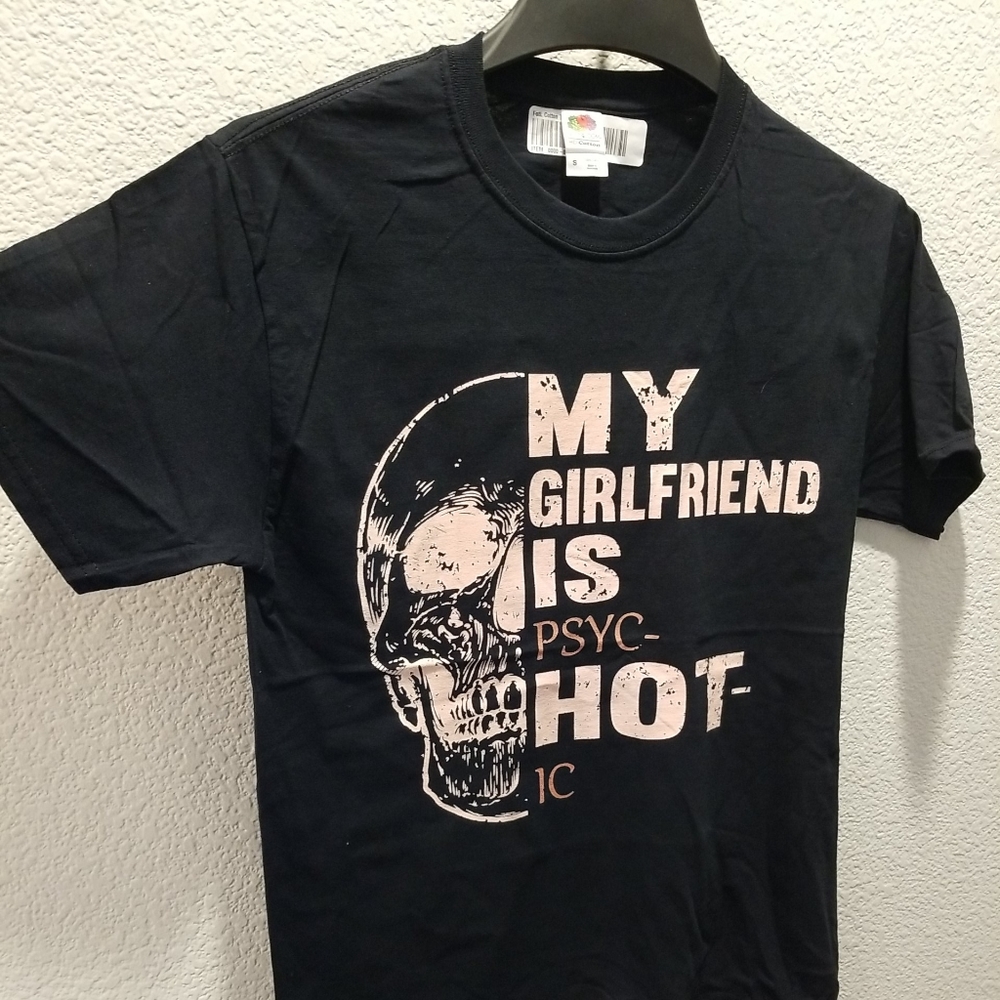 My Girlfriend Small Fruit of the Loom T shirt